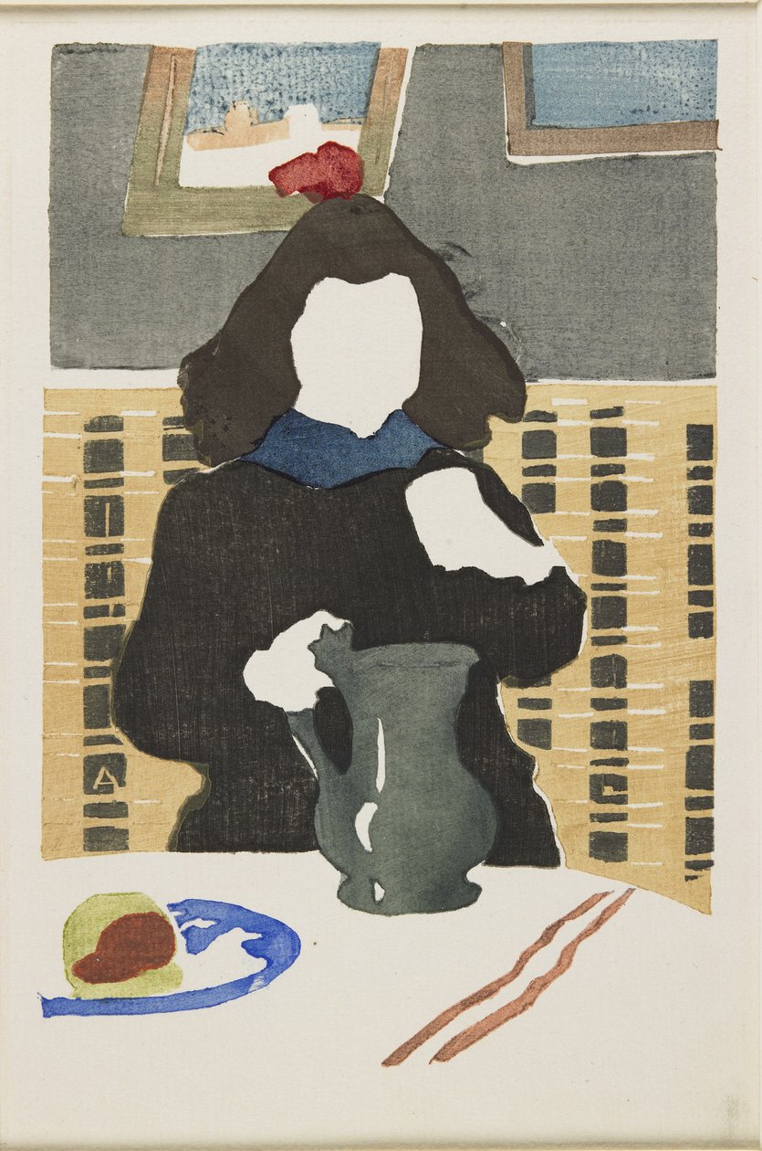 Giovane ragazza con una brocca, 1890 da Auguste Louis Lepère