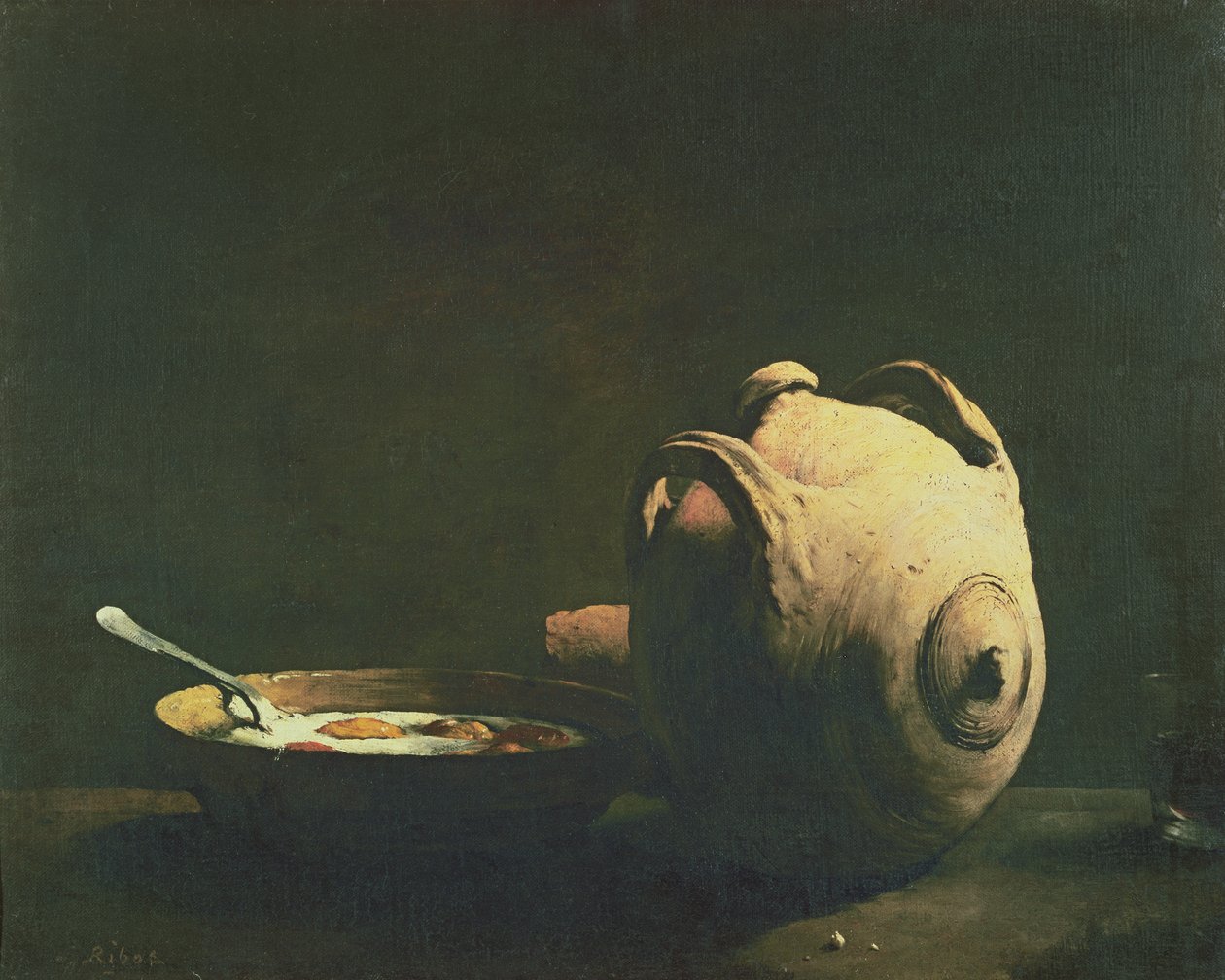 Natura morta con uova su un piatto, XIX secolo da Auguste Theodule Ribot