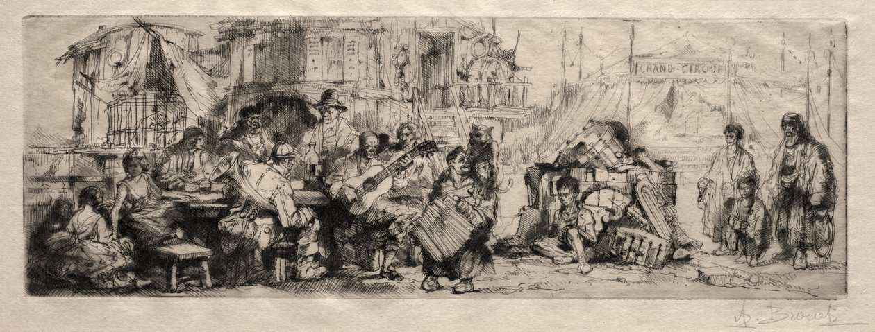 Circo ambulante da Auguste Brouet