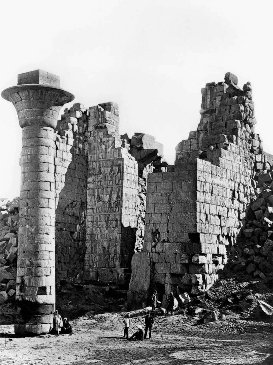 Colonna a Karnak, Egitto, 1893 da Auguste Edouard Mariette