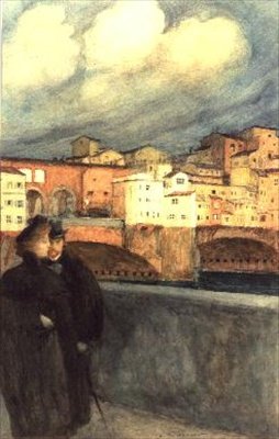 Il Ponte Vecchio, Firenze da Auguste Francois Gorguet