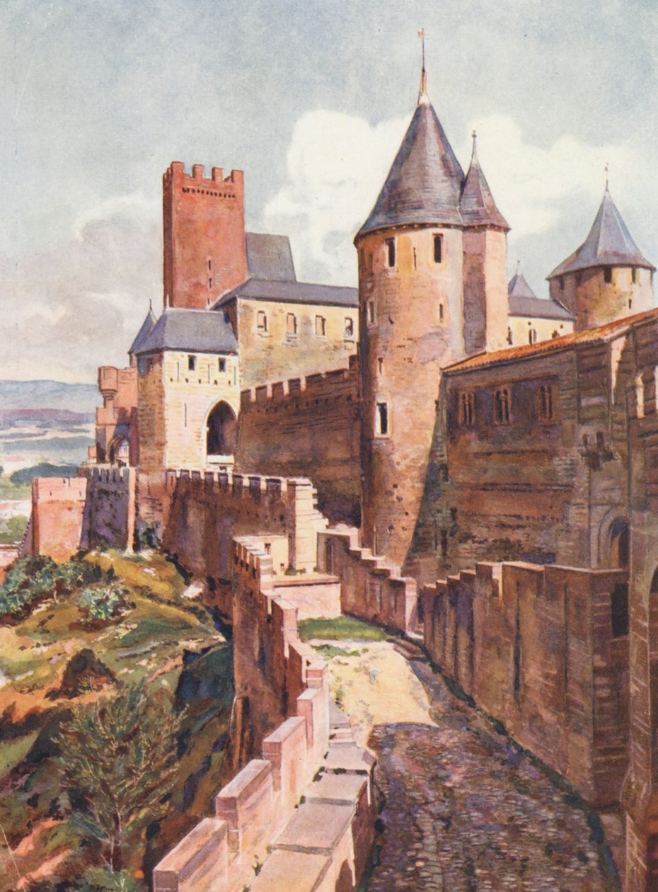 Francia: La Città di Carcassonne da Auguste Gerardin