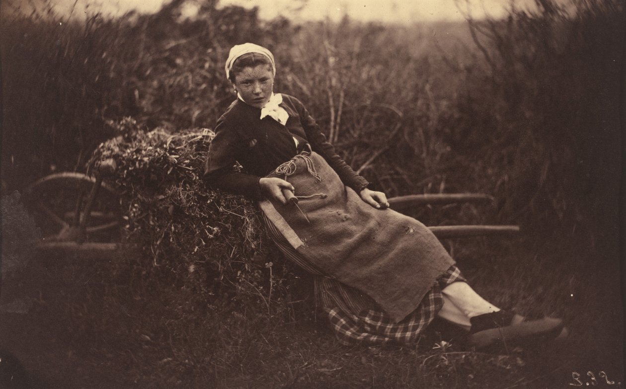 Contadino, c. 1870 da Auguste Giraudon