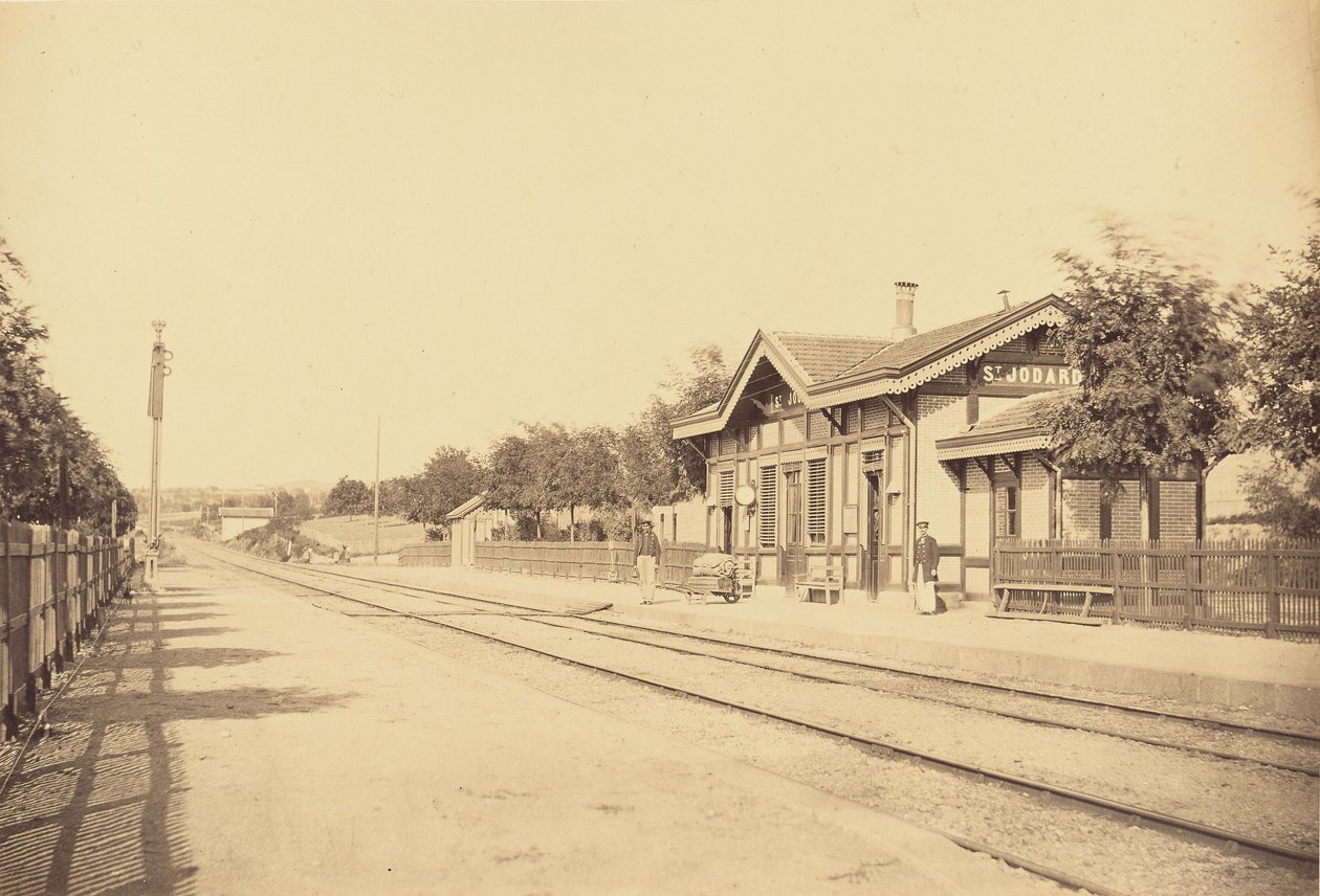 Stazione di Saint-Jodard da Auguste Hippolyte Collard