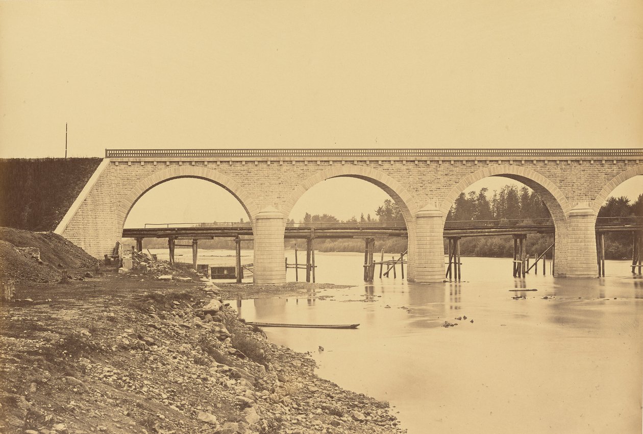 Viadotto sulla Loira ad Andrezieux da Auguste Hippolyte Collard