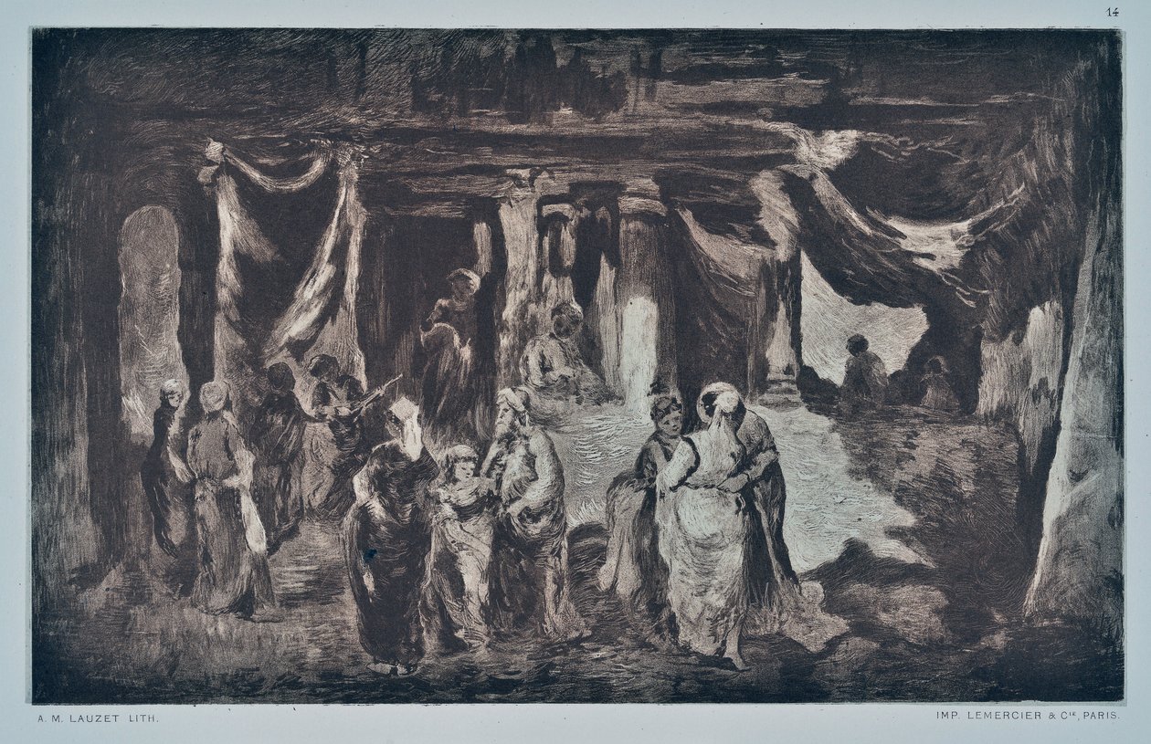 Bazar in Oriente da Auguste Lauzet