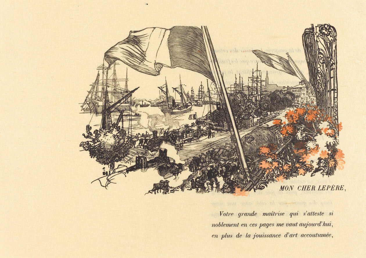 Pagina di dedica da Auguste Lepere