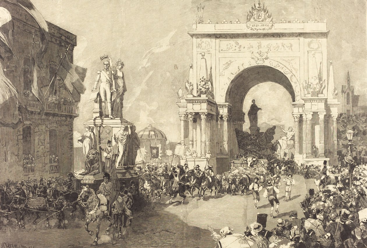 Feste giubilari di Bruxelles, 1883-1890 da Auguste Lepere