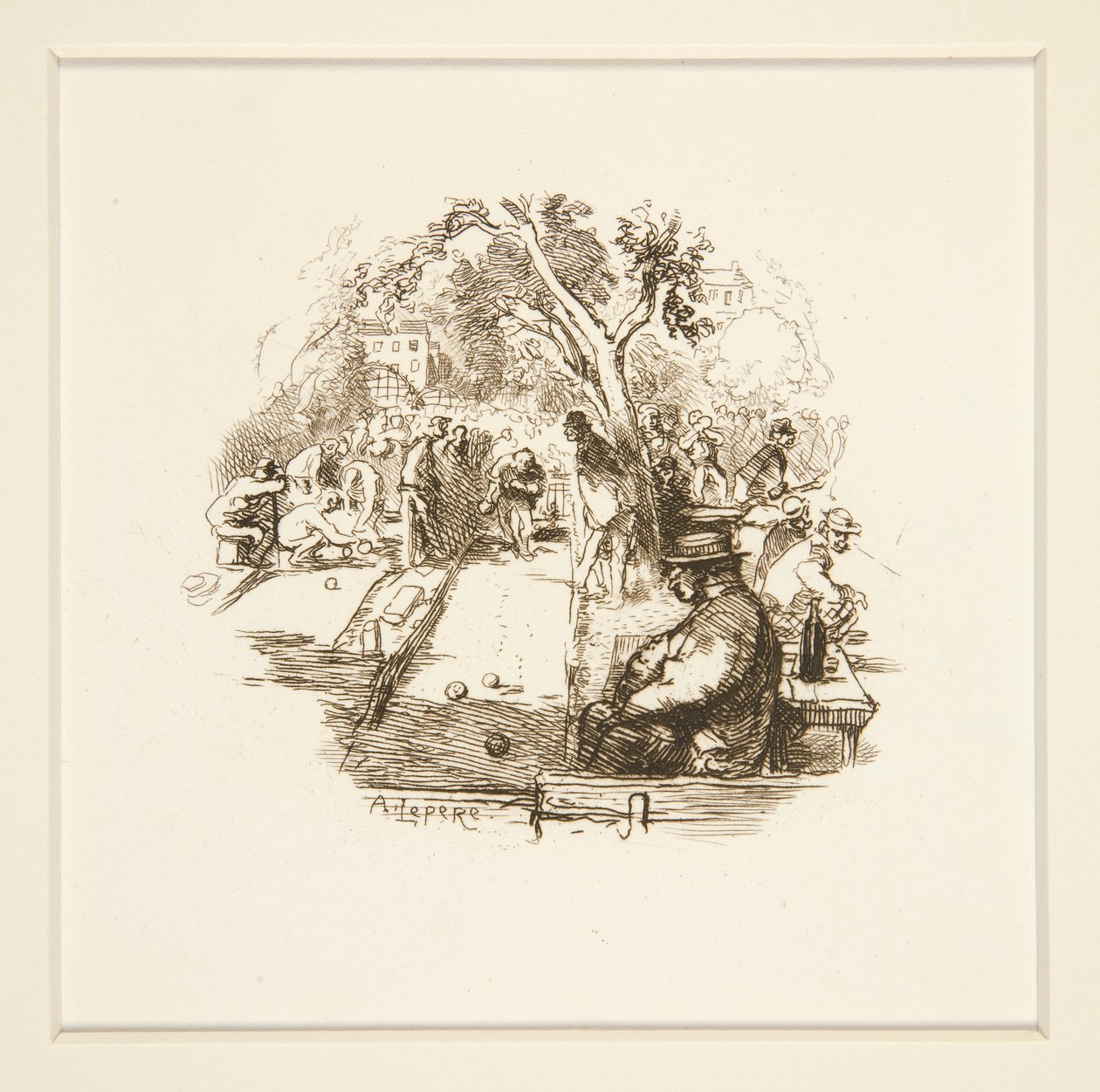 Bocce sul prato da Auguste Lepere