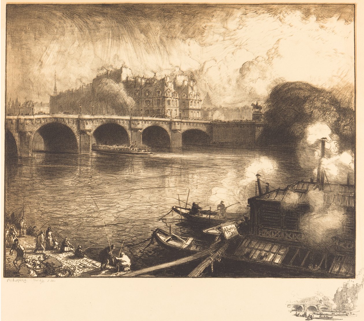 Le Pont Neuf da Auguste Lepere