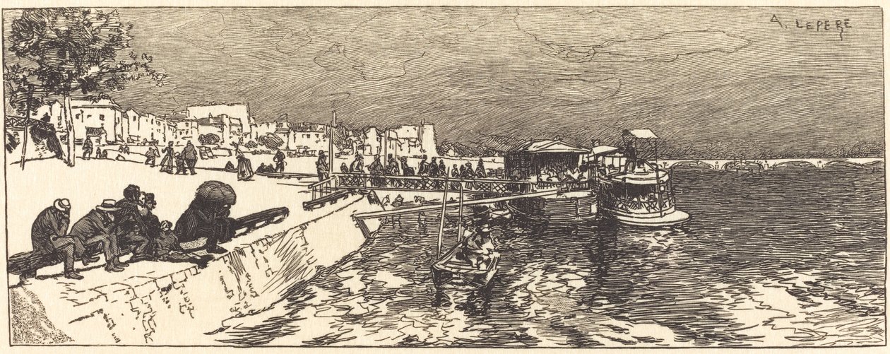 Molo a Bercy (Embarcadere a Bercy) da Auguste Lepere