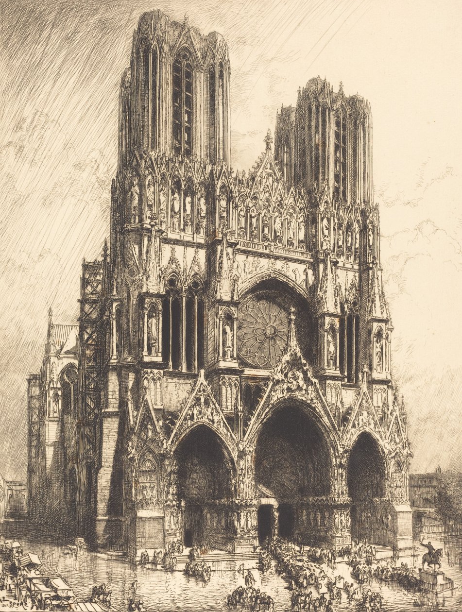 Cattedrale di Reims da Auguste Lepere