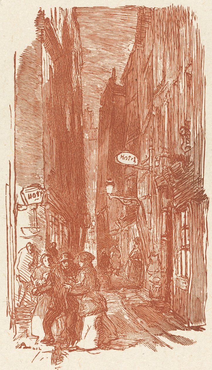 Rue Saint-Severin da Auguste Lepere