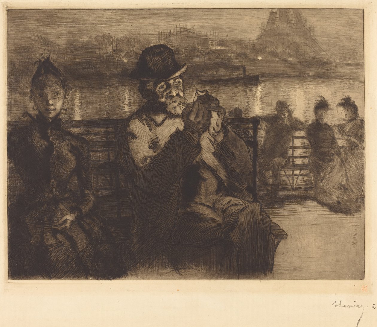 Sulla Senna, la notte da Auguste Lepere