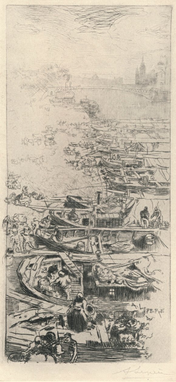 Il mercato delle mele da Auguste Louis Lepère