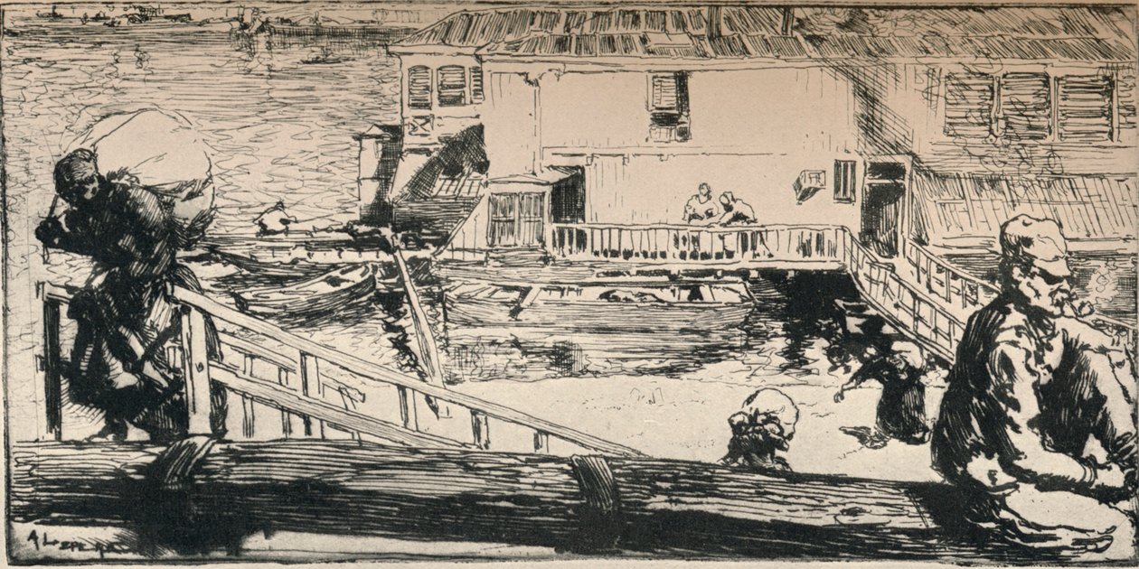 Barca da lavaggio, 1915 da Auguste Louis Lepère