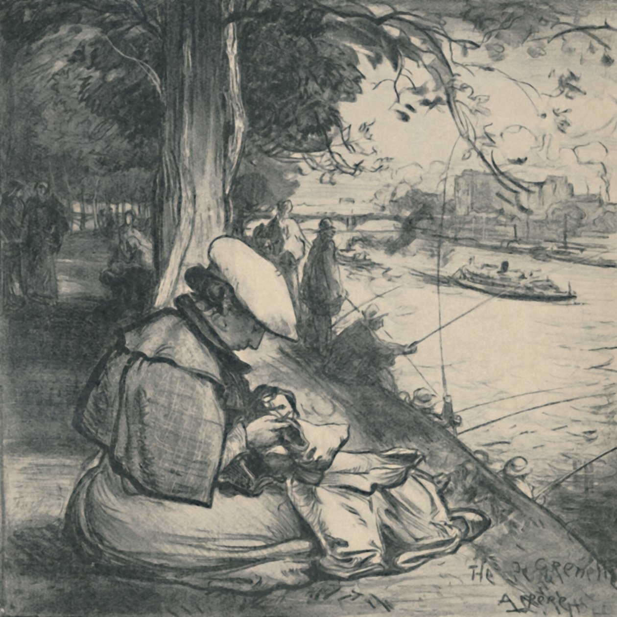 Île des Cygnes da Auguste Louis Lepère