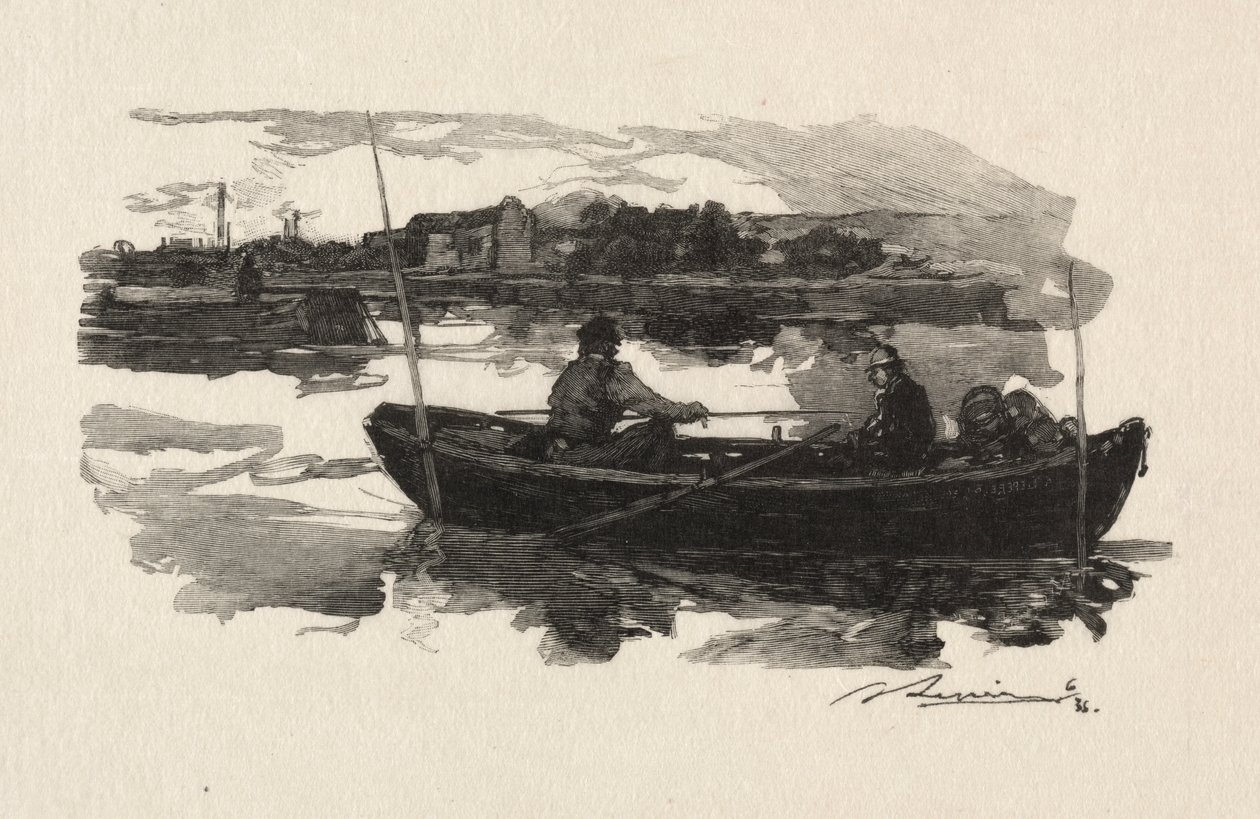 Sulla riva della Senna da Auguste Louis Lepère
