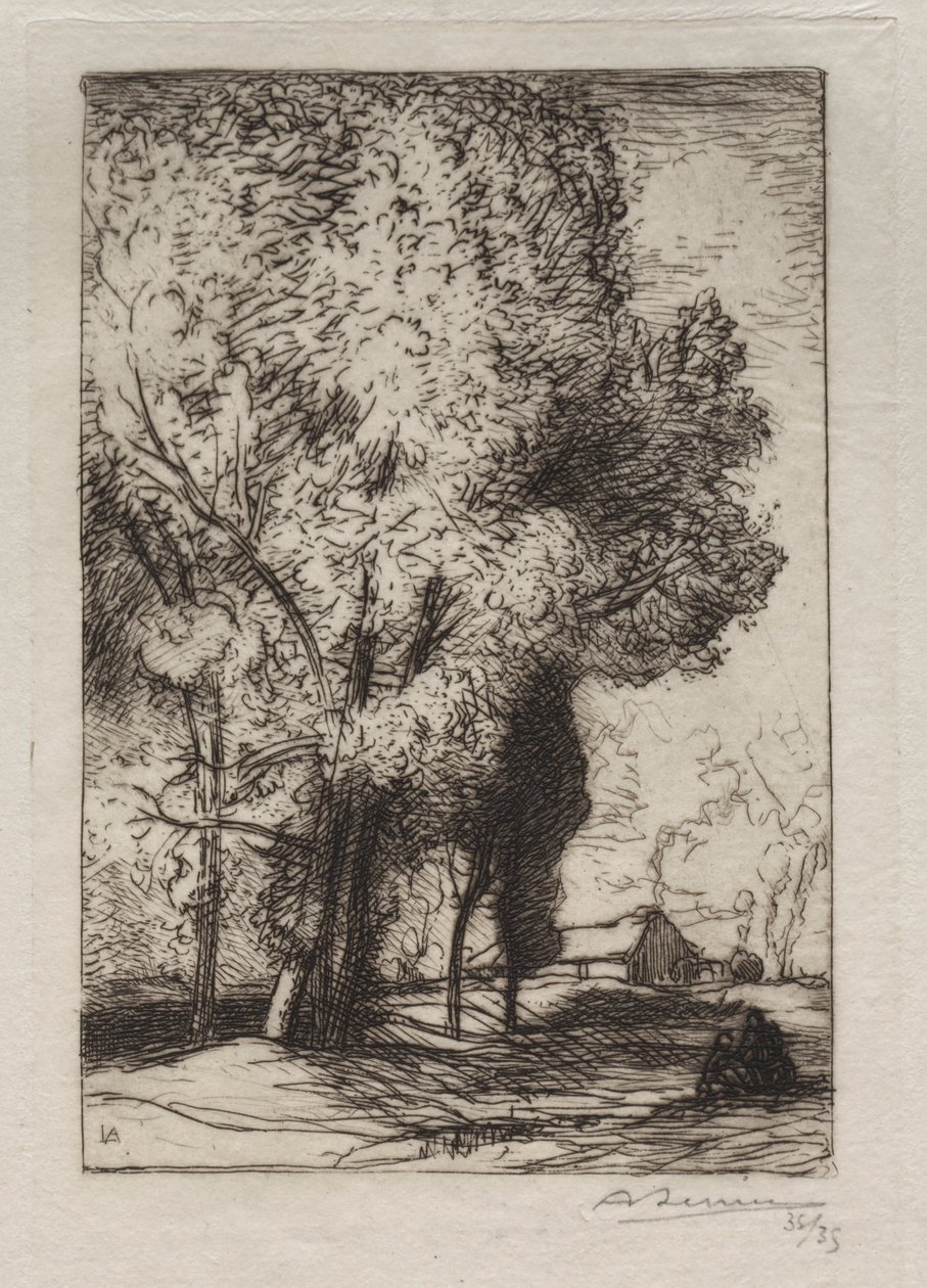 Bourrine nei Pioppi, 1911 da Auguste Louis Lepère