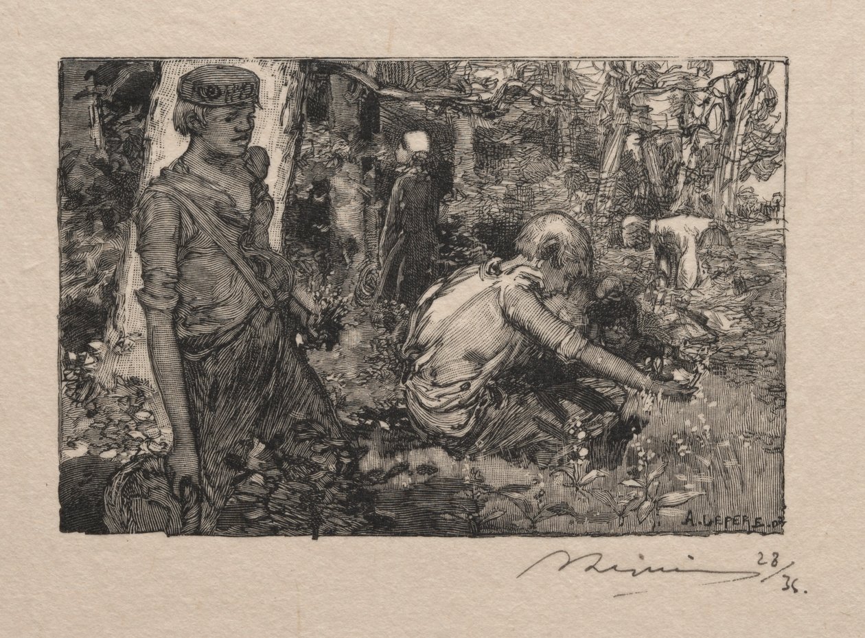 Raccolta del mughetto da Auguste Louis Lepère