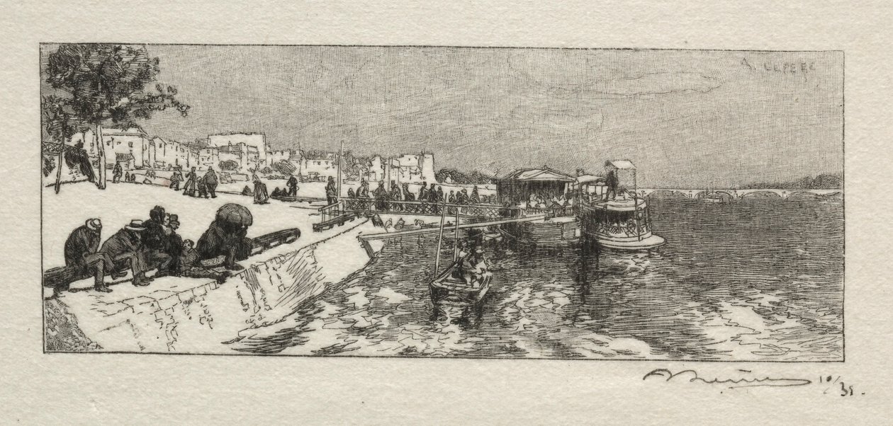 Embarcadère a Bercy da Auguste Louis Lepère