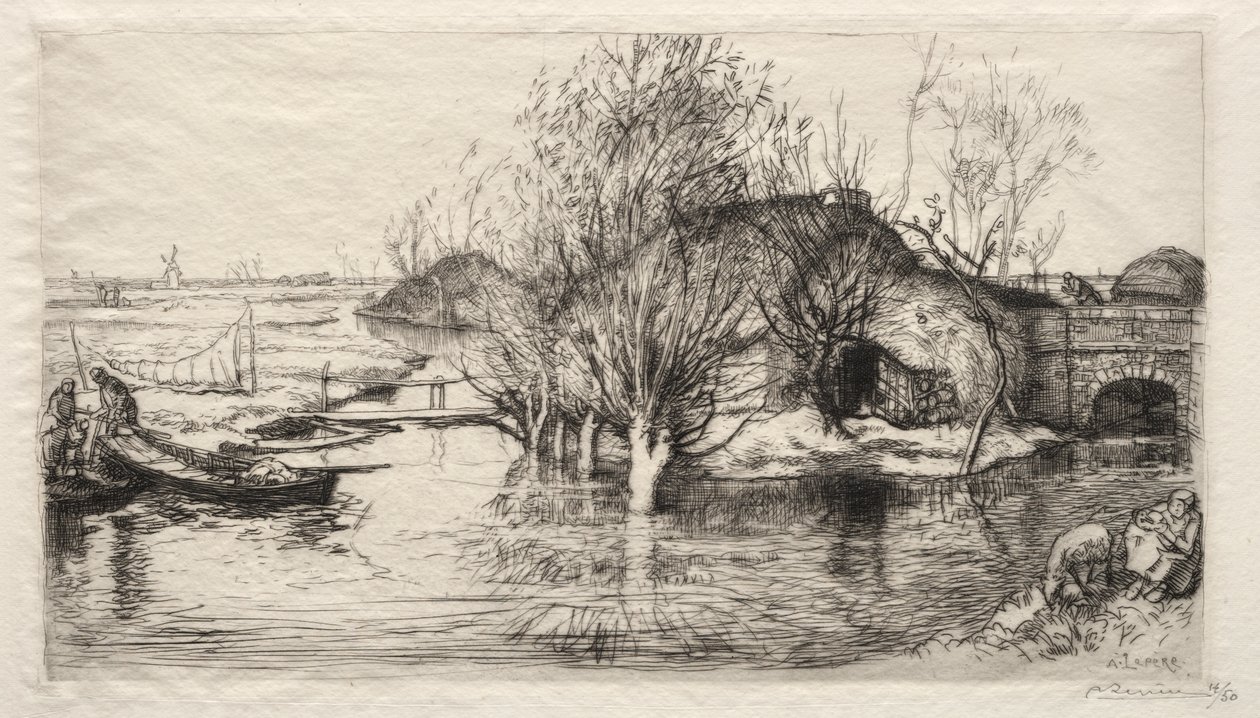 La casa allagata da Auguste Louis Lepère