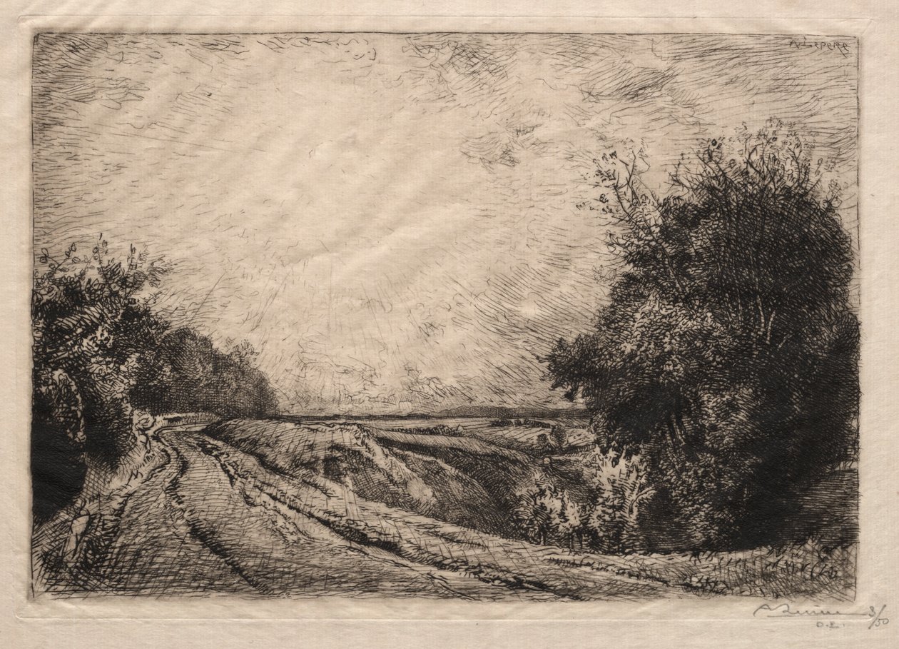 La Route de la Houssoye, 1913 da Auguste Louis Lepère