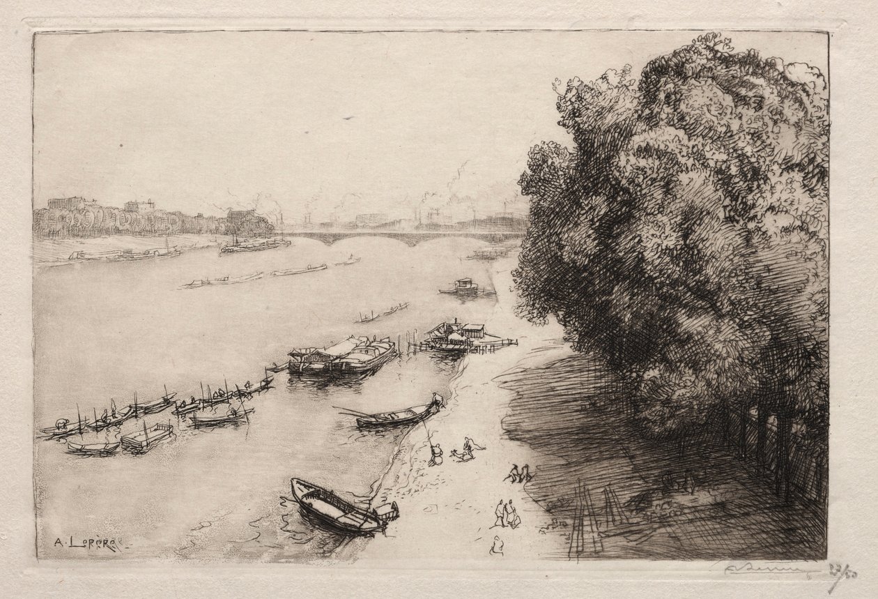 La Senna al Pont Nationale, 1914 da Auguste Louis Lepère