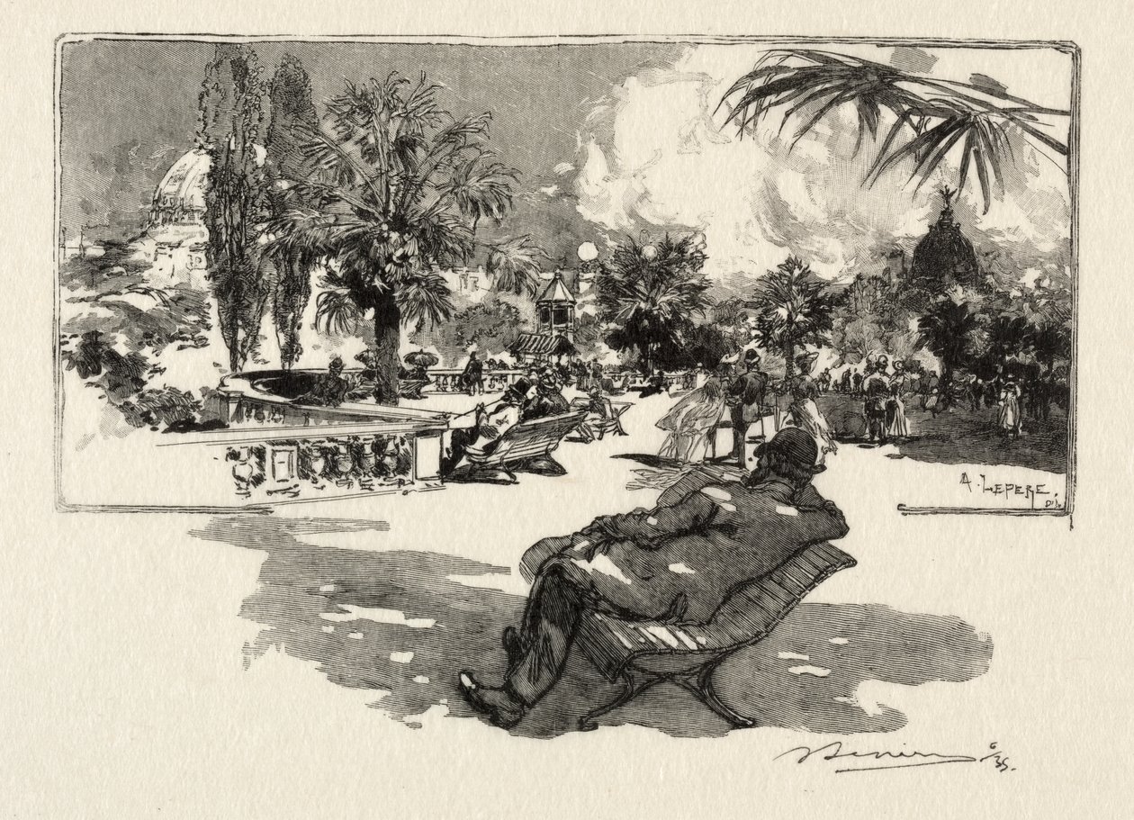 La Terrazza delle Arti Liberali da Auguste Louis Lepère