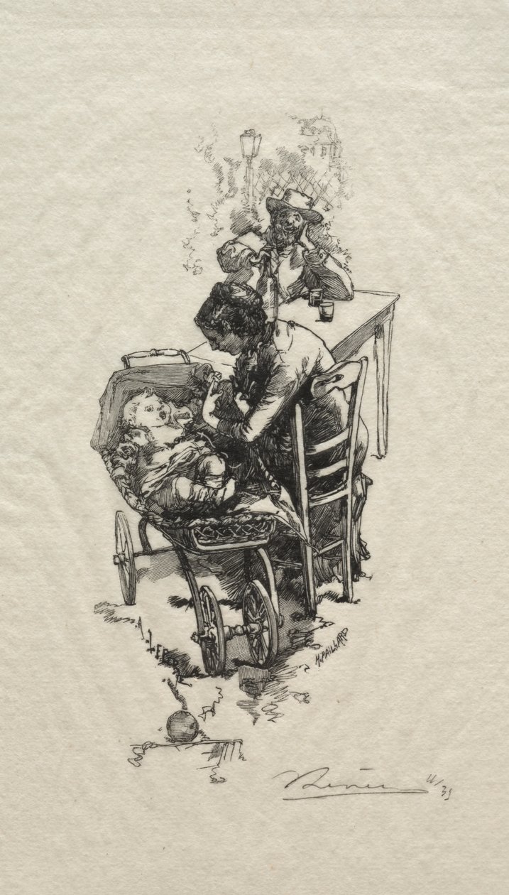 La donna nella culla da Auguste Louis Lepère