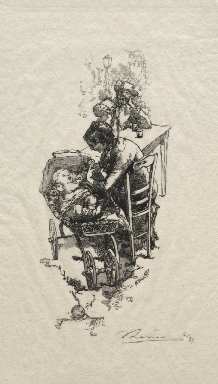 La femme au berceau da Auguste Louis Lepère