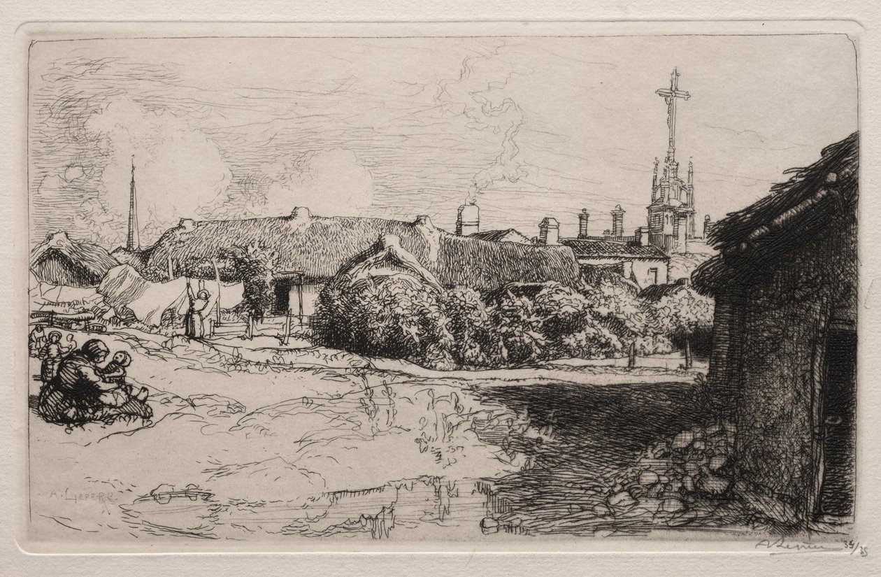 Il Calvario, St. Jean-de-Mont da Auguste Louis Lepère