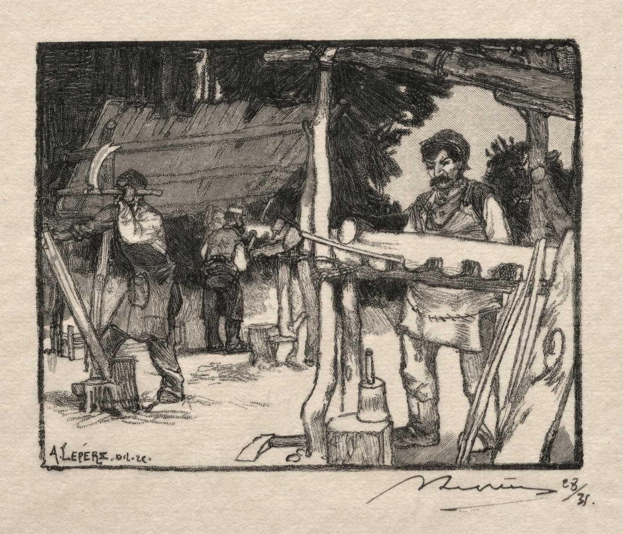 Il Fabbricante di listelli da Auguste Louis Lepère