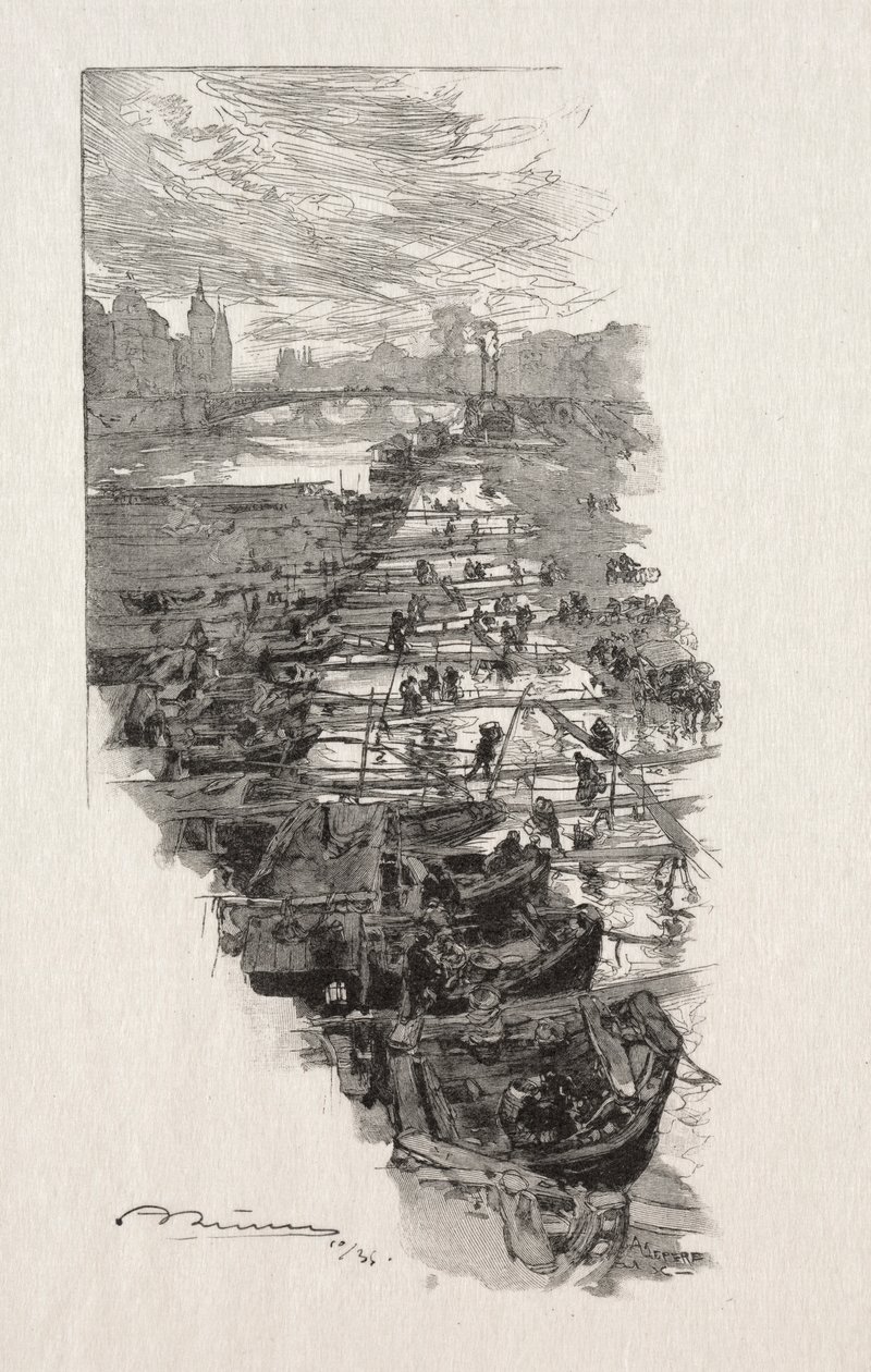 Il mercato delle mele da Auguste Louis Lepère