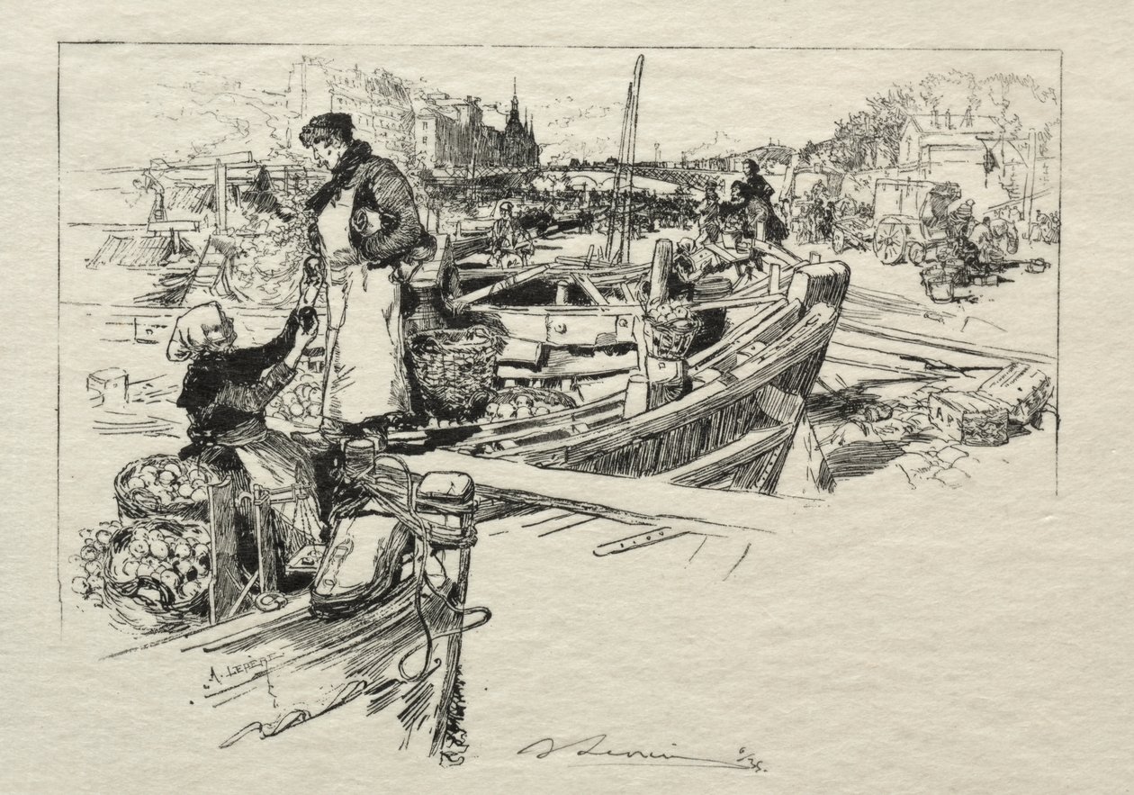 Il Mercato delle Mele, No. 1 da Auguste Louis Lepère