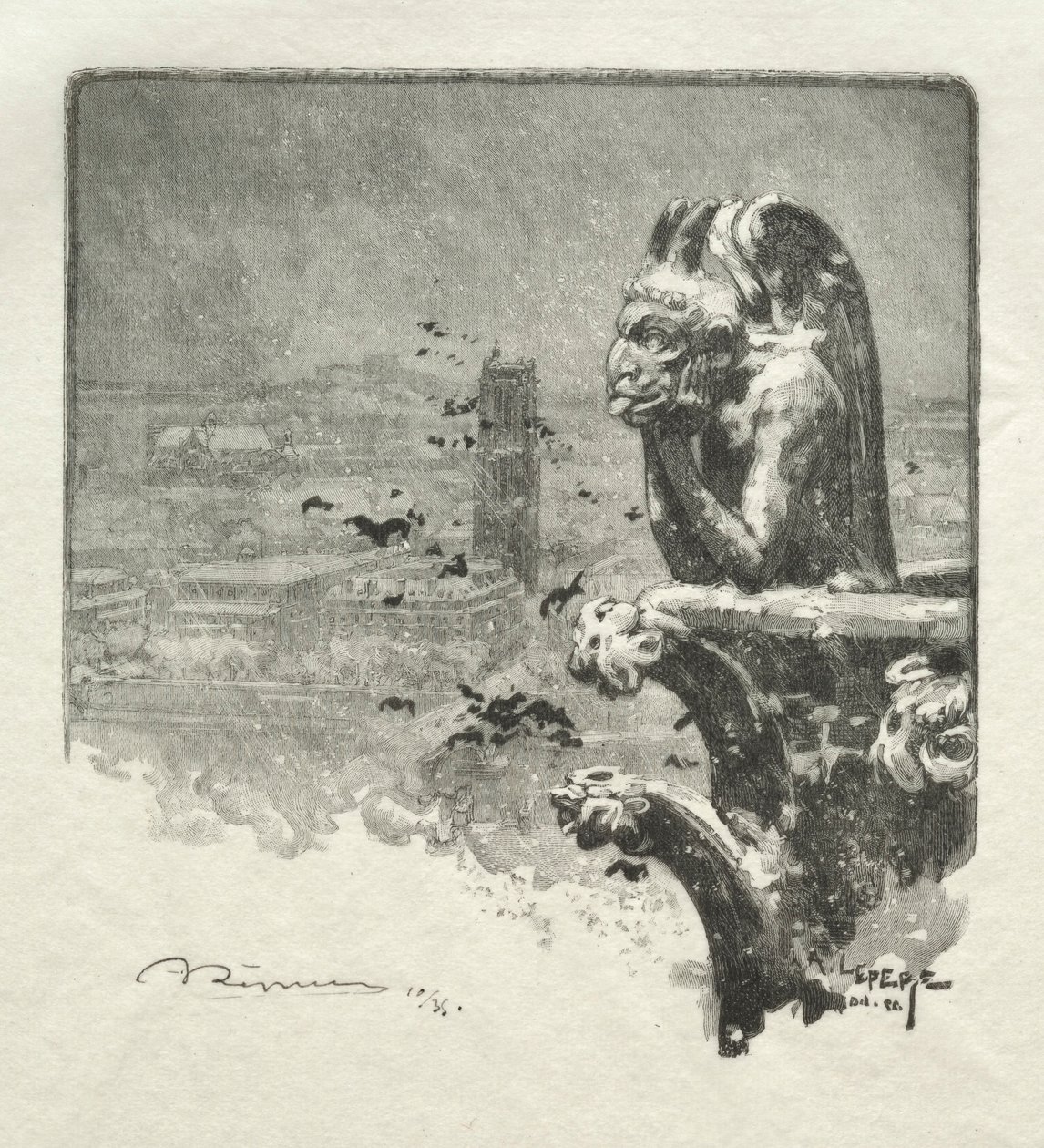 Le Stryge de Notre Dame da Auguste Louis Lepère