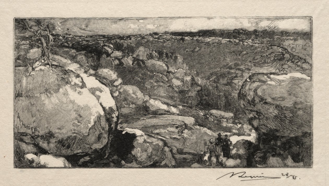 Il circo del Long-Rocher da Auguste Louis Lepère