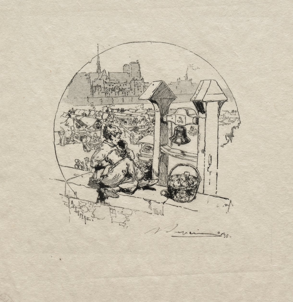 Mercato delle Mele, No. 2 da Auguste Louis Lepère