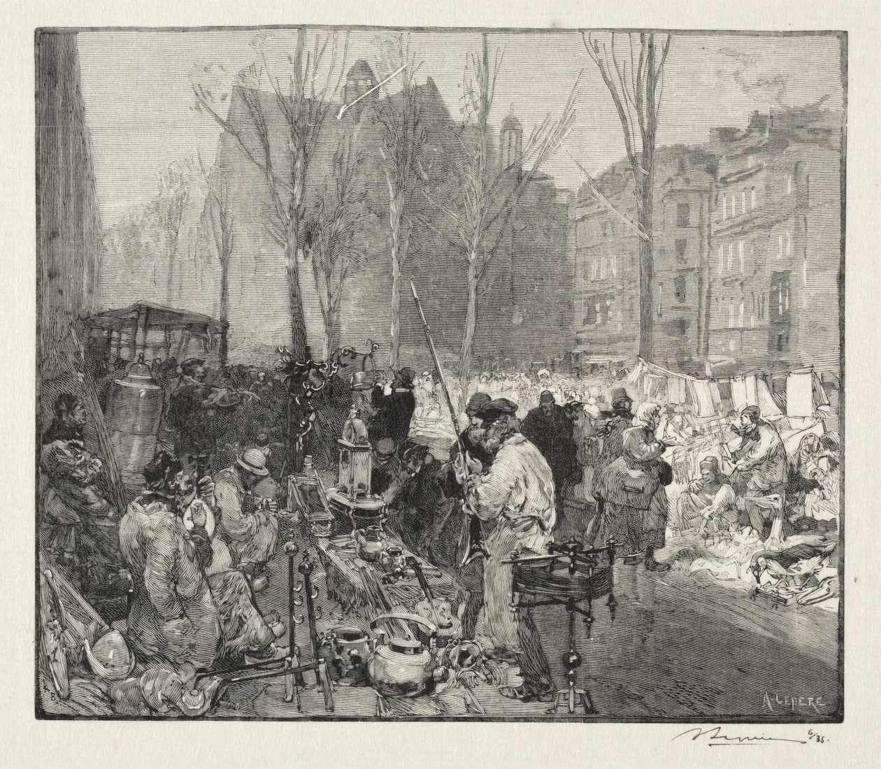 Mercato delle Ferraglie da Auguste Louis Lepère