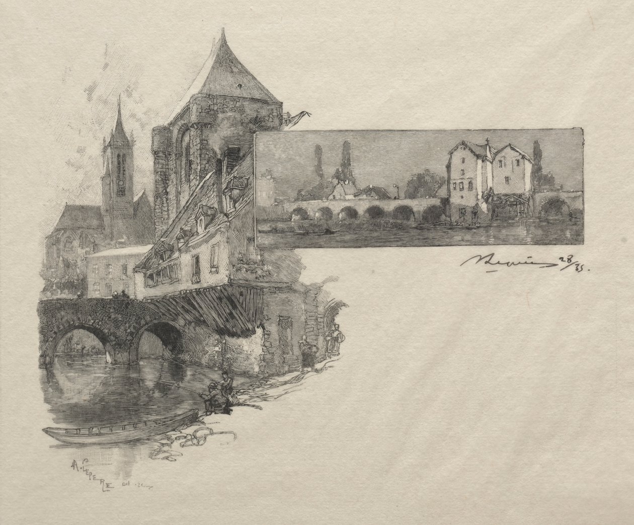Moret - Il mulino a tan da Auguste Louis Lepère