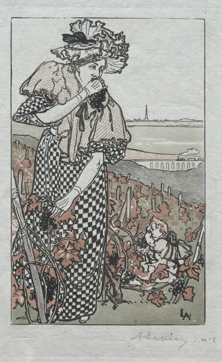 Almanacco di Parigi, 1897: Autunno da Auguste Louis Lepère