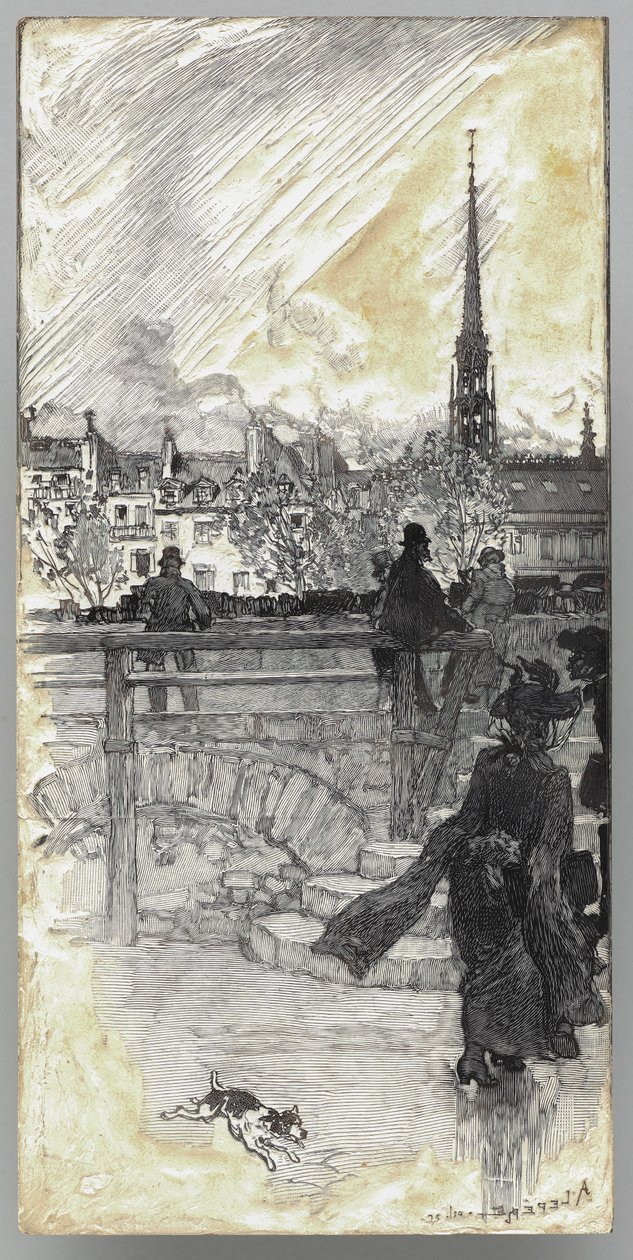 Quai des Grands Augustins, Parigi da Auguste Louis Lepère