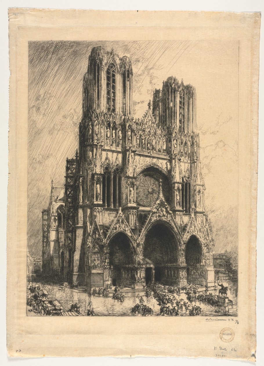 Cattedrale di Reims da Auguste Louis Lepère