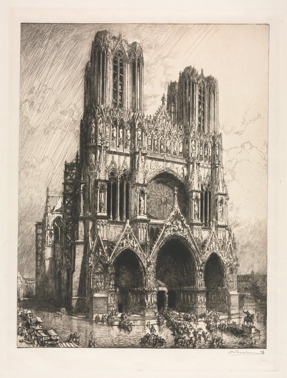 Cattedrale di Reims da Auguste Louis Lepère