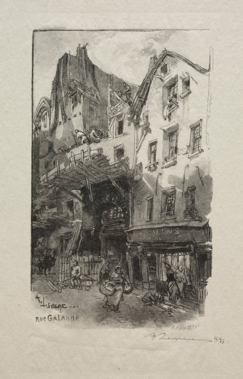 Rue Galande da Auguste Louis Lepère