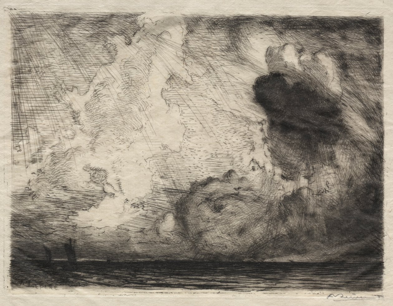 Paesaggio marino da Auguste Louis Lepère