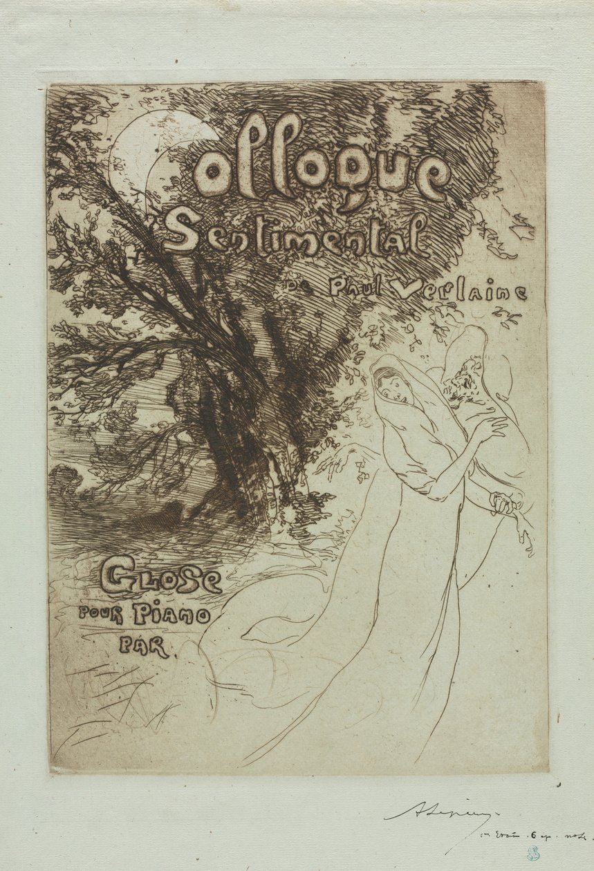 Colloquio sentimentale di Paul Verlaine da Auguste Louis Lepère