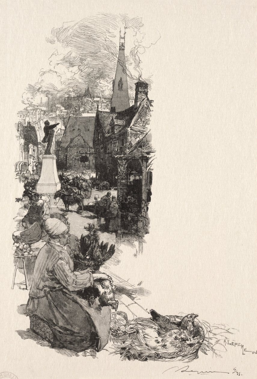 Statua di un grande uomo da Auguste Louis Lepère