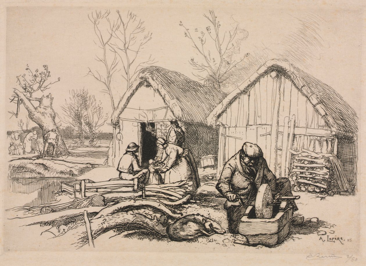 La casa del taglialegna (Vandea) da Auguste Louis Lepère