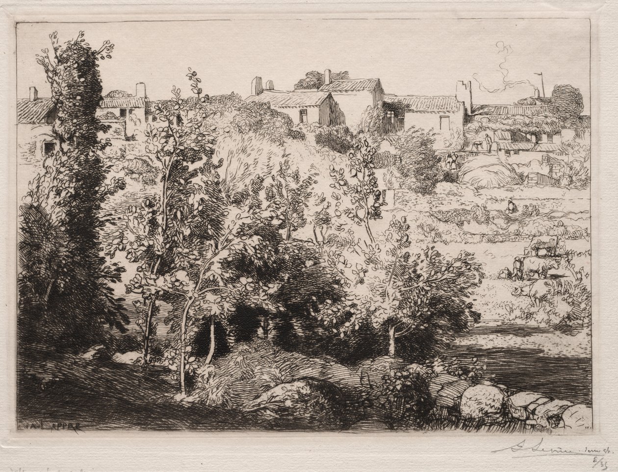 Villaggio di Meule da Auguste Louis Lepère